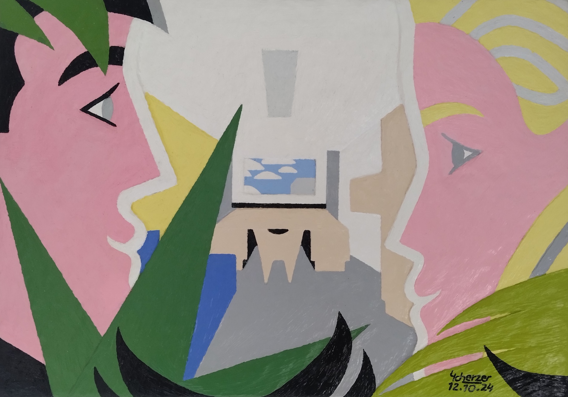 Junges Paar im Zimmer